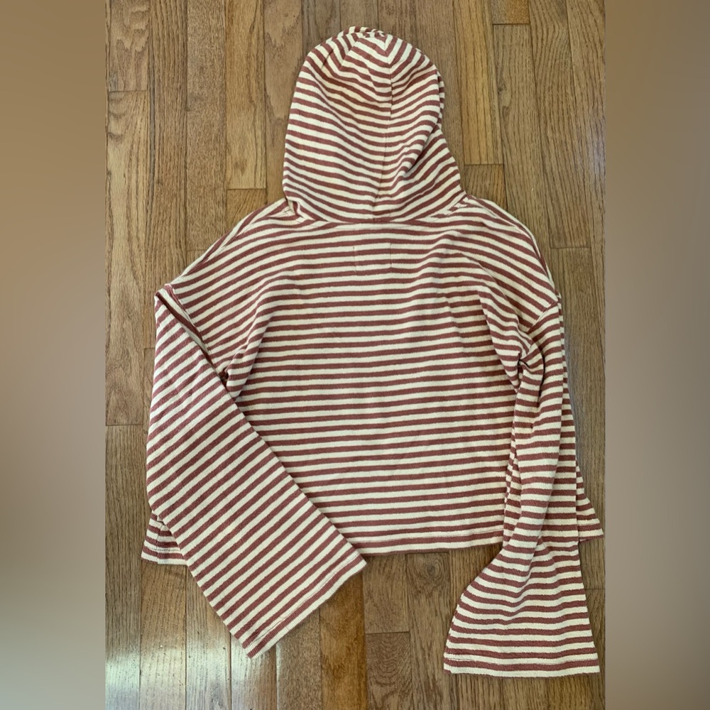 Roxy boho beach vibes hoodie pullover rust brown white size xs / small? - Picture 4 of 8